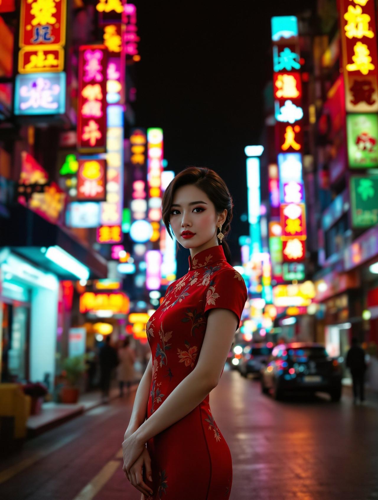 福利姬写真港风写真写真作品《霓虹夜色》
