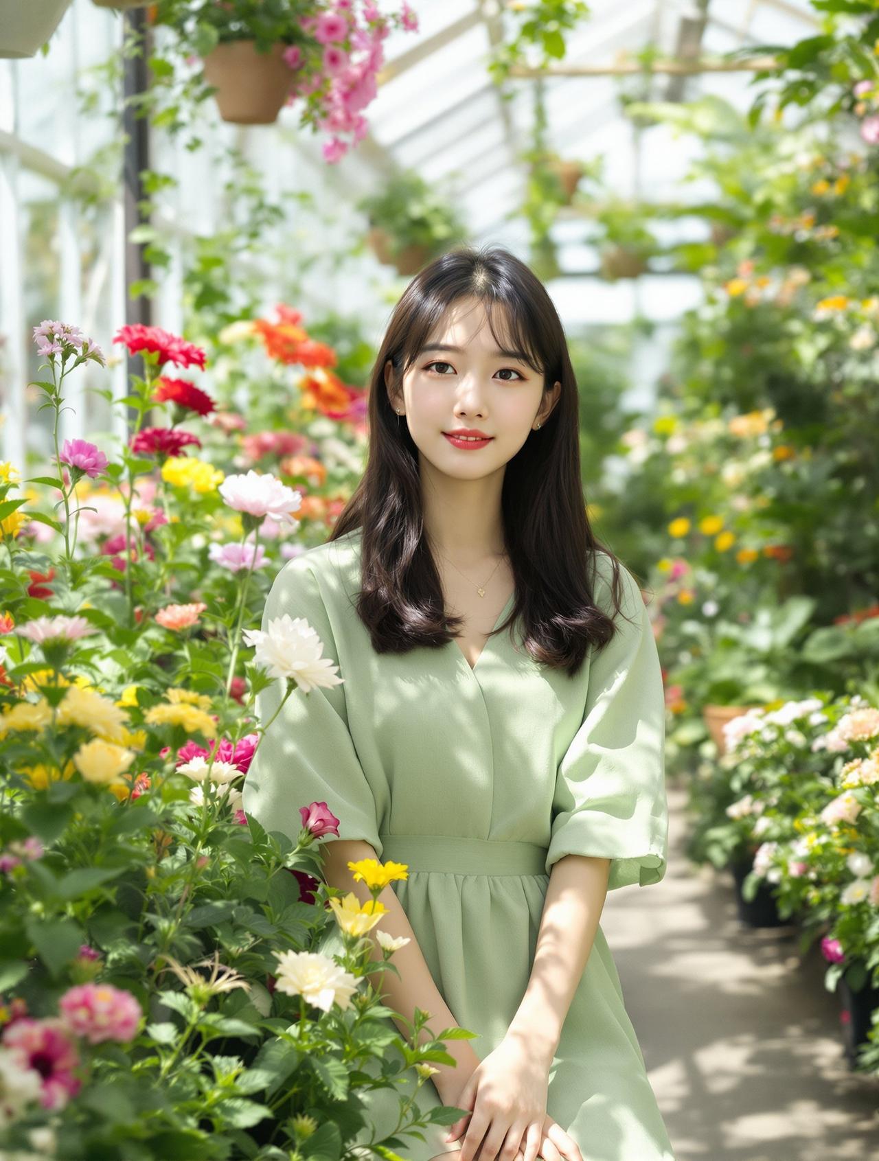 福利姬写真纯欲写真作品《花房姑娘》