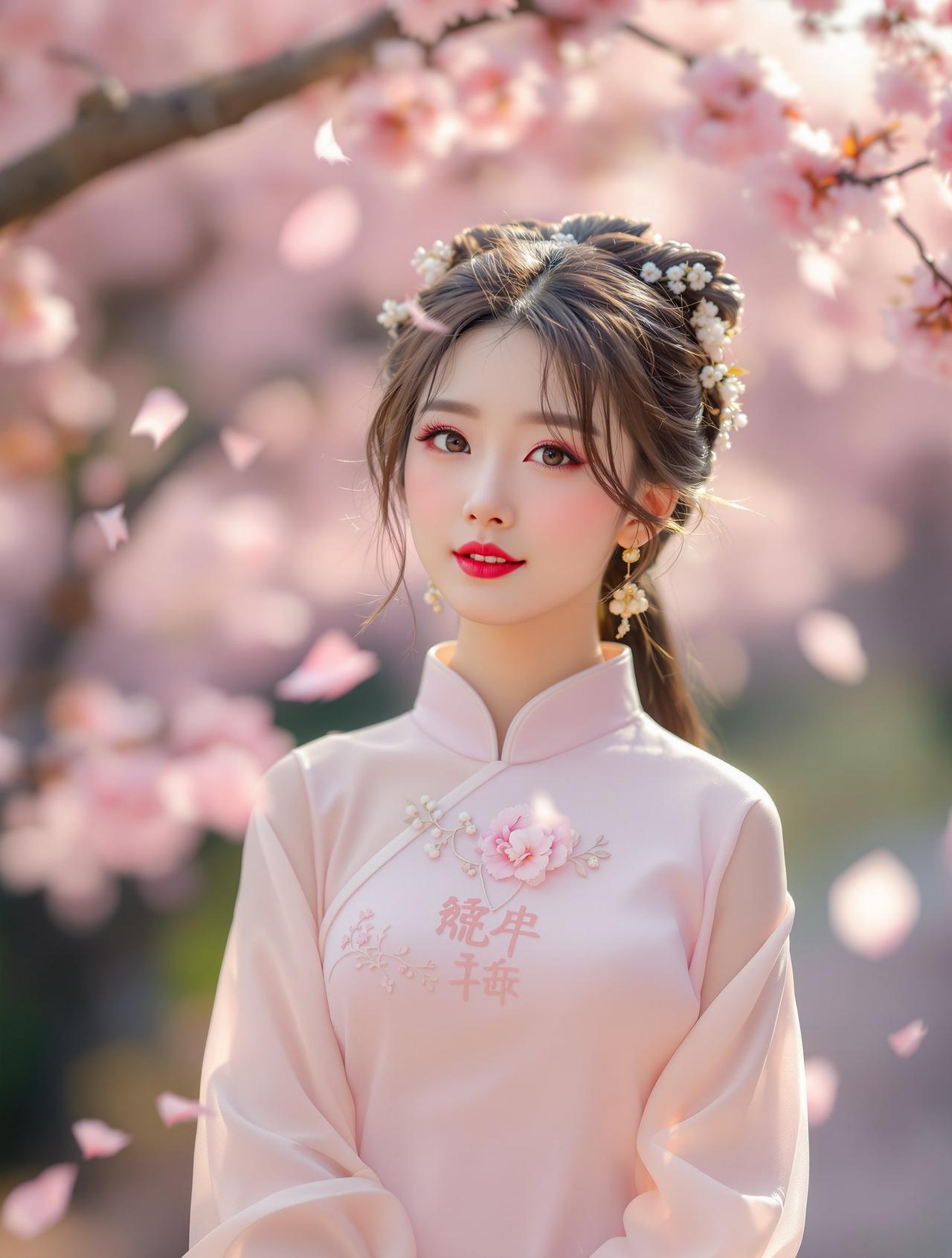 福利姬写真纯欲写真作品《樱花树下》